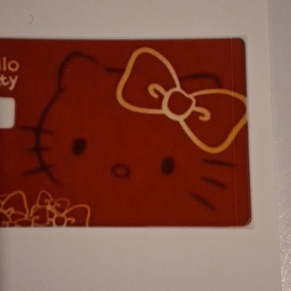 Hello Kitty Red Card Cover with Bow Design